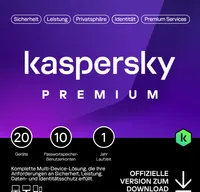 Kaspersky Premium 2025| 20 PC 1 Jahr Inkl. VPN | Passwort-Manager PC/Mac/Mobile