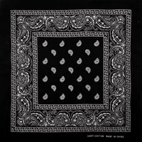 Bandana Kopftuch Paisley schwarz