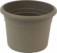 Doniczka CILINDRO Ø 40 x 26 cm, taupe Okrągła plastikowa doniczka z otworami w podstawie