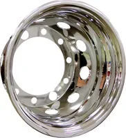 Felgenkappe Edelstahl Radblende Radkappe für die hintere Felge LKW 22.5" 300mm