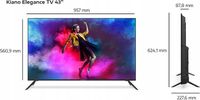 Kiano Elegance TV 43" | DLED UHD 3840x2160 | 109cm | Smart TV ANDROID 9.0, WiFi, HDR10, Dolby Audio, Dolby Digital Plus Kiano Elegance TV 43" | DLED UHD 3840x2160 | 109cm | Smart TV ANDROID 9.0, WiFi, HDR10, Dolby Audio, Dolby Digital Plus