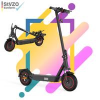 E Scooter mit Straßenzulassung 30-35km Reichweite 10Zoll Reifen Elektroroller