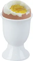 Podstawka na jajko porcelanowa biała