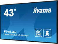 iiyama PROLITE Digital A-board 108 cm (42,5") LED WLAN 500 cd/m² 4K Ultra HD Czarny Wbudowany procesor Android 11 24/7 (LH4360UHS-B1AG)