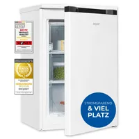 Exquisit Gefrierschrank GS581-051C weiss | Nutzinhalt: 85 L | 4-Sterne-Gefrieren | Türanschlag wechselbar | Standgerät