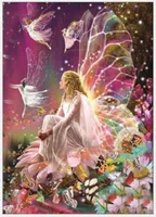 5D Diamant Malerei Kit DIY Diamond Painting Set 30 * 40 cm Diamant Gemälde Stickerei Diamant Painting Erwachsener/Kinder für Wanddekoration, Wohnzimmer, Schlafzimmer, Büro, Café (Fee)