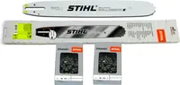 Stihl Führungsschiene Rollomatic E 40cm 3/8' 1,6mm 3003 000 5213+ 2 St.Stihl Vollmeisselkette  Stihl