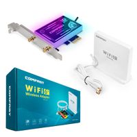 Wi-Fi 6 AX WLAN netzwerkkarten Bluetooth 5.1 PCI-E AX3000 2,4GHz, 5GHz ARGB Dual Band LED Comfast AX200-CP
