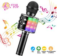 Tragbarers Bluetooth Karaoke Mikrofon Drahtloses Bluetooth Mikrofon für Kinder 