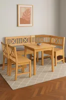Emoebel24 Kücheneckbank klein- Sitzbank- Eckbank- Eckbank Esszimmer- Küchenmöbel- Sitzbank Esszimmer- Eckbank Küche- Essgruppe Merlin 135x175 cm