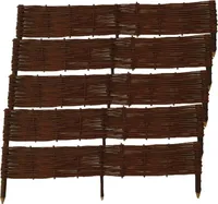 Beetbegrenzung aus Weide ( H 20 x B 100 cm 5 Stück) Palisade aus Weide, Beeteinfassung Weide in Vielen Größen, Natürlicher Weidenzaun