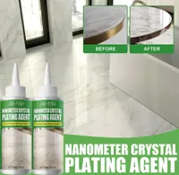 2er 160ml Marmor Reiniger und Pflege,Nanometer-Kristallbeschichtungsmittel,Steinkristall Überzugsmittel,Fliesenkratzerrepara