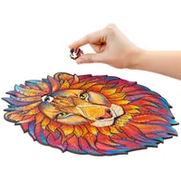 UNIDRAGON Mysterious Lion 19 x 24 cm 106 Teile Holz-Puzzle