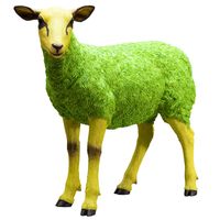 Kare Deko Schaf Figur Sheep Colore Green, 59,5x21x49 cm, grün