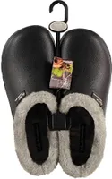 Herren Gartenclogs mit Fell schwarz Gr.44