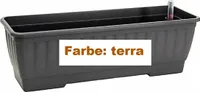 alpfa 842540 Pflanzkasten mit Bewässerung - 80 cm - Farbe: TERRA