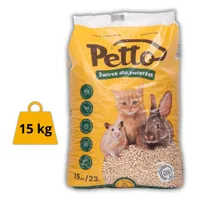 Holz Katzenstreu – Öko Pelletiertes Streugut 15kg/23L - Staubfreies, Natürlich, Allergiefreundlich & Saugstark – Perfekt für Katzen & kleine Haustiere
