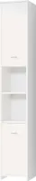 CASARIA® Badezimmerschrank 30cm breit Hochschrank 6 Fächer verstellbar 2 Türen mit Magnetverschluss stehend Bad Regal Badmöbel schmal Holz Weiß
