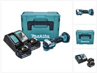 Makita DTM 52 RTJ akumulátorové multifunkčné náradie 18 V Starlock Max Brushless + 2x akumulátor 5,0 Ah + nabíjačka + Makpac