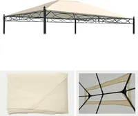 Náhradní kryt pro střešní pergolu Pavilion Cadiz 4x3m  krémový