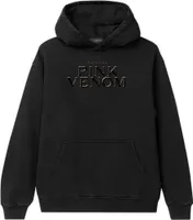 BlackPink - Mikina s kapucňou "Pink Venom" pre mužov/dámy Uni RO4180 (L) (Black)