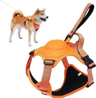 Hundegeschirr Verstellbares, einziehbares Hundegeschirr mit reflektierenden Streifen(M)