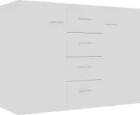 vidaXL Kredens biały 88 x 30 x 65 cm płyta wiórowa