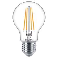 Philips LED Lampe ersetzt 60W, E27 Standardform A60, klar, warmweiß, 806 Lumen, nicht dimmbar, 1er Pack