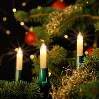 NARVA Lichterkette für Weihnachtsbaum 30 Kerzen Beleuchtung warmweiß 17,4m Innen