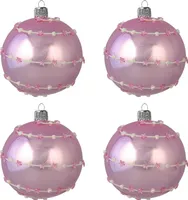 Set Weihnachtskugeln Rosa