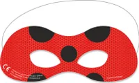 Procos 91352 - Gesichtsmaske Miraculous Ladybug, 6 Stück, Kindergeburtstag