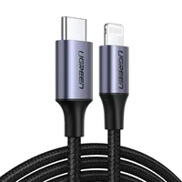 Kabel Ugreen US304 60759 Lightning - USB-C 2.0 MFi 1 m - szary