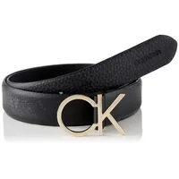 Calvin Klein RE-LOCK CK LOGO BELT 30MM PBL : 90 : ck black