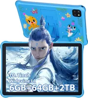 Blackview OSCAL Pad 50 Kids Tablet mit Hülle, 10.1" Kinder Android Tablet, 6 GB RAM+64 GB ROM, HD+Bildschirm, 8MP, 5100 mAh Akku, Mehrsprachhig, Blau