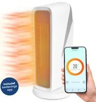 Gologi Heizlüfter mit Thermostat - Elektroheizung - Heizgerät - Steuerbar per App und Touch-Bedienung - 1500W
