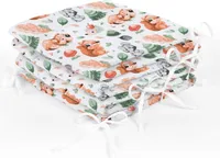 Amilian Bettumrandung Babybett Baby Kinder Nestchen Kantenschutz Bettnestchen Kopfumrandung für Laufstall Bettausstattung Bettschlange 210 cm