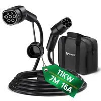 GONEO Typ 2 Ladekabel 11kW 7M 16A 3-Phasig Mode 3, Typ 2 auf Typ 2 EV Ladekabel