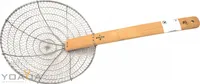Wok-Sieb Ø 30cm (12') 64cm Länge  Küchensieb Abtropfsieb Nudelsieb Sieblöffel