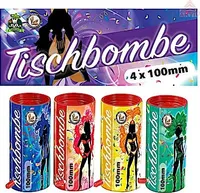 Tischbomben Table Bomb 4er-Set Tischfeuerferk Konfetti von Aktivhandel