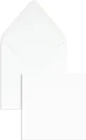 100 Briefumschläge Weiß 160x160 mm mit Nassklebung
