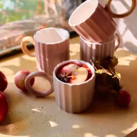 Becher Trinkbecher Kaffeebecher Teebecher Kaffeetasse Teetasse YELLY 0,25 l HOMLA