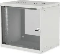 INTELLINET Wandverteiler 19" 9 HE 540x400 Flatpack grau