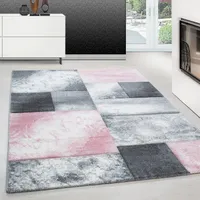 Teppium Designer Wohnzimmer Teppich Modern, Weicher Kurzflor Teppich Konturenschnitt Pflegeleicht Grösse 120x170 cm
