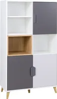 Furniture24 Schrank Joker 06 Kommode Highboard Hochschrank mit 3 Türen