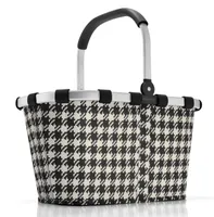 reisenthel carrybag, einkaufskorb, tasche, korb für shopping, fifties black / schwarz-weiß gemustert, BK7028