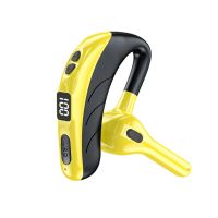 X13 Bluetooth-kompatibler 5.0 Ohrhörer Freisprech-LED-Digitalanzeige Einohr-Kopfhörer mit Mikrofon für Fitness-Gelb