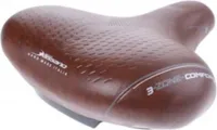 Selle Bassano Big City XXL Fahrradsattel Elastomer Dämpfung Braun