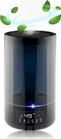 Grundig Nawilżacz i Dyfuzor Aromatów 4,3L - Dyfuzor olejków eterycznych - Nawilżacz z higrometrem i timerem - Pomieszczenia od 15 do 35m2 - z lampką nocną - Czarny