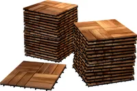 SAM® Holzfliesen Set 44 Stück = 4 m ² Akazie Modell 02