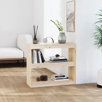vidaXL Bücherregal/Raumteiler 80x30x71,5 cm Massivholz Kiefer